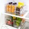 Sorbus 2 Pack Small Clear Acrylic Storage Bins - for Kitchen, Cabinet Organizer, Pantry & Refrigerator